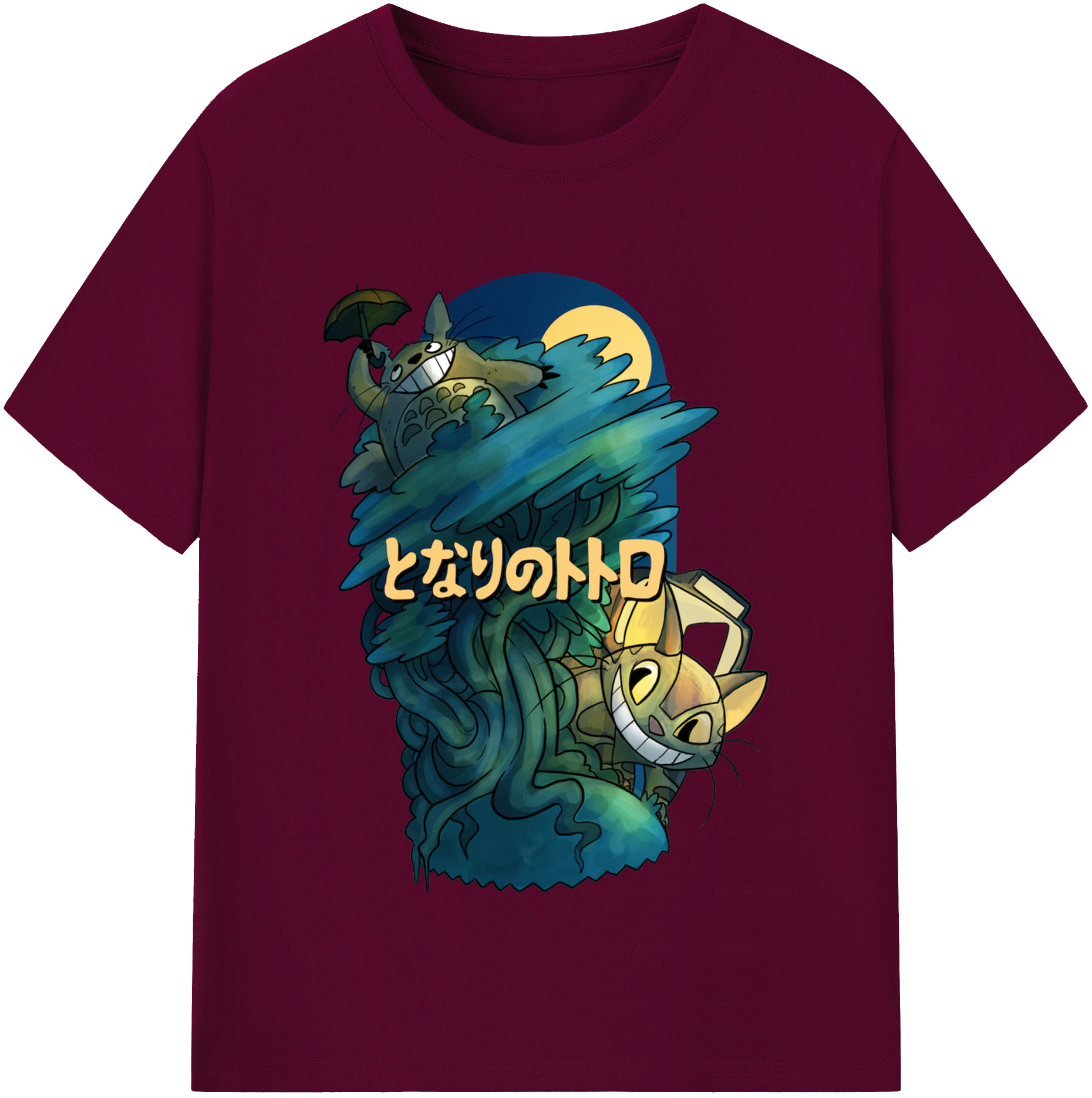 （画像用） となりのトトロ 草壁メイ 草壁サツキ My Neighbor Totoro Satsuki Kusakabe Mei Kusakabe レディースカジュアルプリントTシャツ（綿100％）